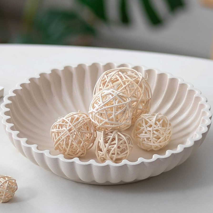 Hanobe Decorative Bowl Home Decor: Large Centerpiece Bowls for Living Room Coffee Table Resin Sca... | Amazon (US)