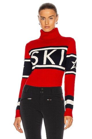 Perfect Moment Schild Sweater in Red | FWRD 