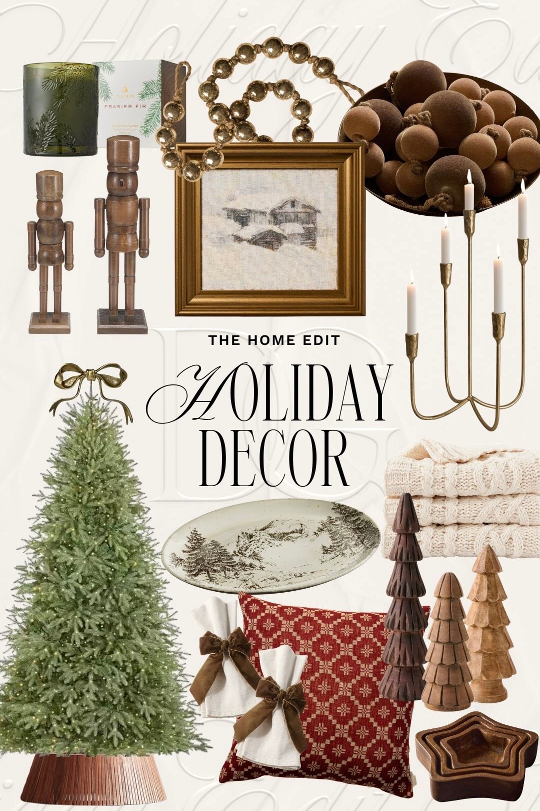 Holiday home decor | holiday decor, holiday finds, Christmas decor, neutral holiday decor, Christmas trees, wooden nutcracker decor, holiday platter, cozy throw blanket, Christmas ornaments, holiday garland

#LTKHome #LTKSeasonal #LTKHoliday