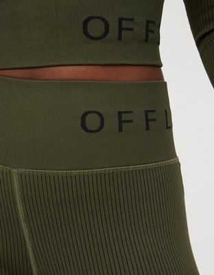 OFFLINE Ribbed Seamless High Waisted Legging | American Eagle Outfitters (US & CA)