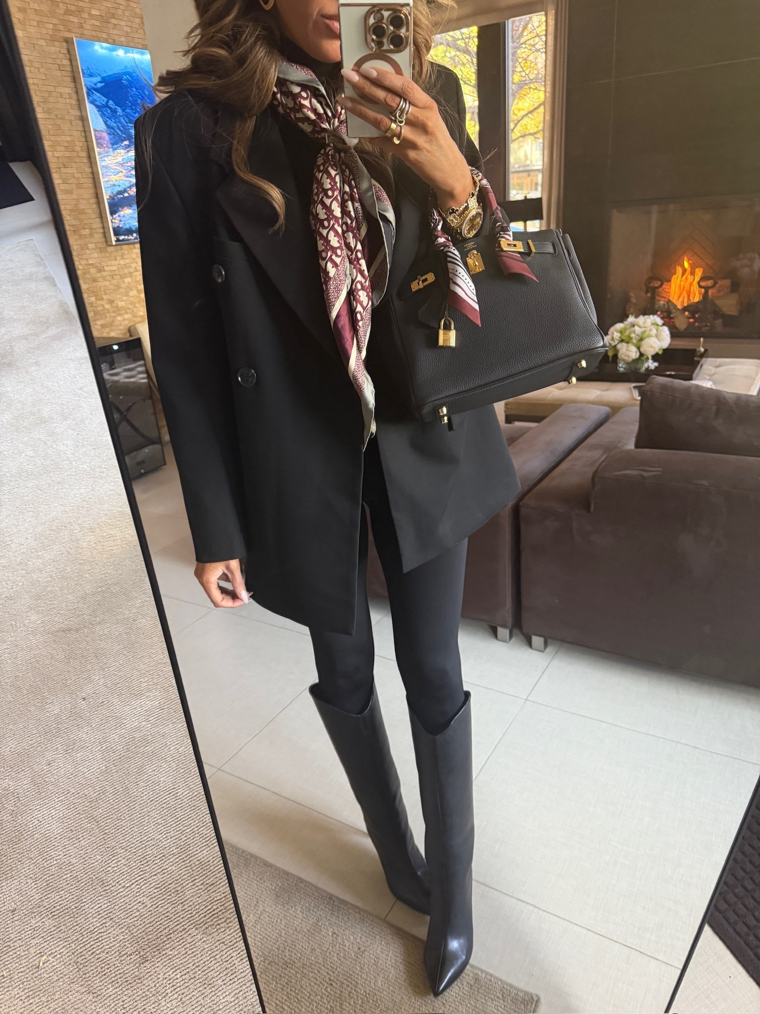 Wearing a size small in this jacket! 

Fall fashion, Fall outfit inspo, Fall outfit ideas, Dior scarf, Black boots, Boots, Emily Ann Gemma

#LTKItBag #LTKShoeCrush #LTKStyleTip