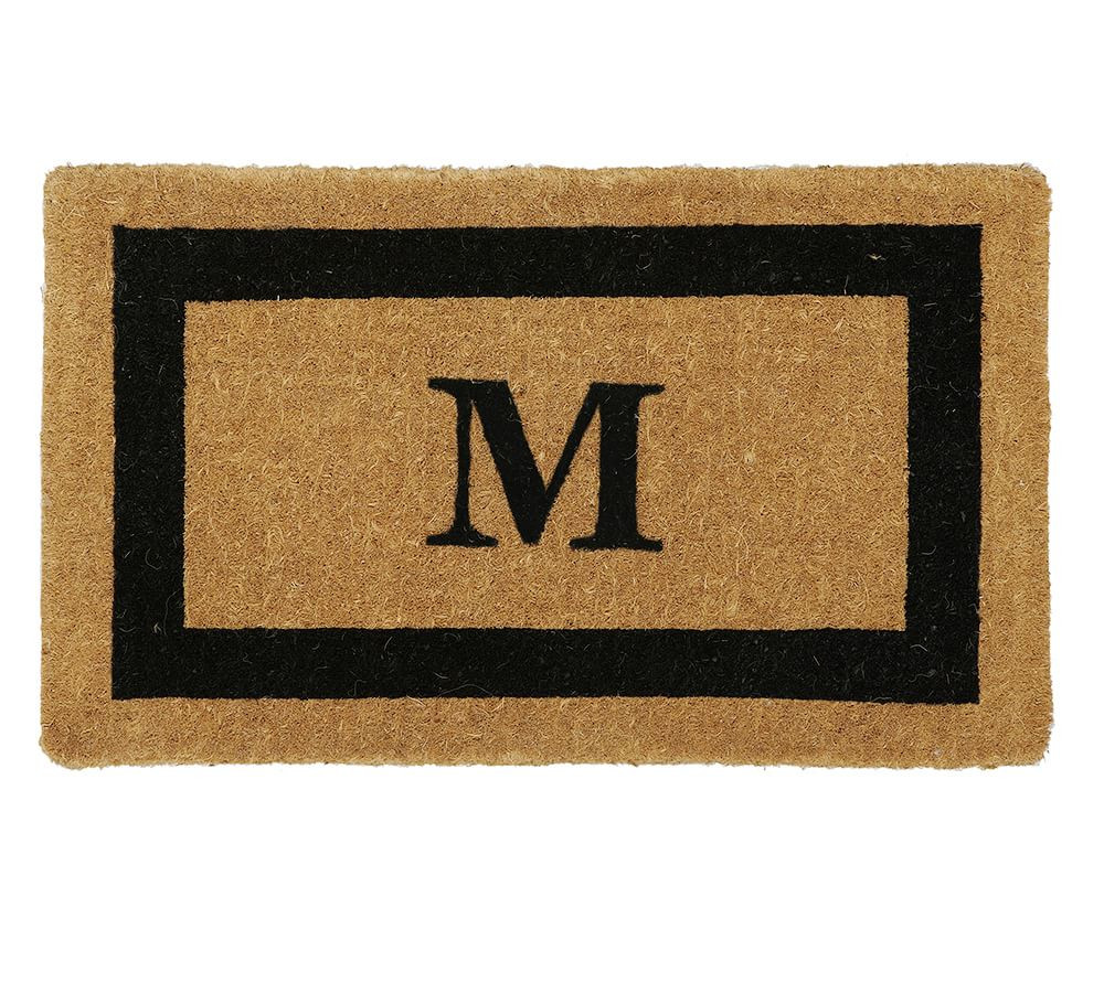 Personalized Framed Doormat, 22 x 36",Black | Pottery Barn (US)