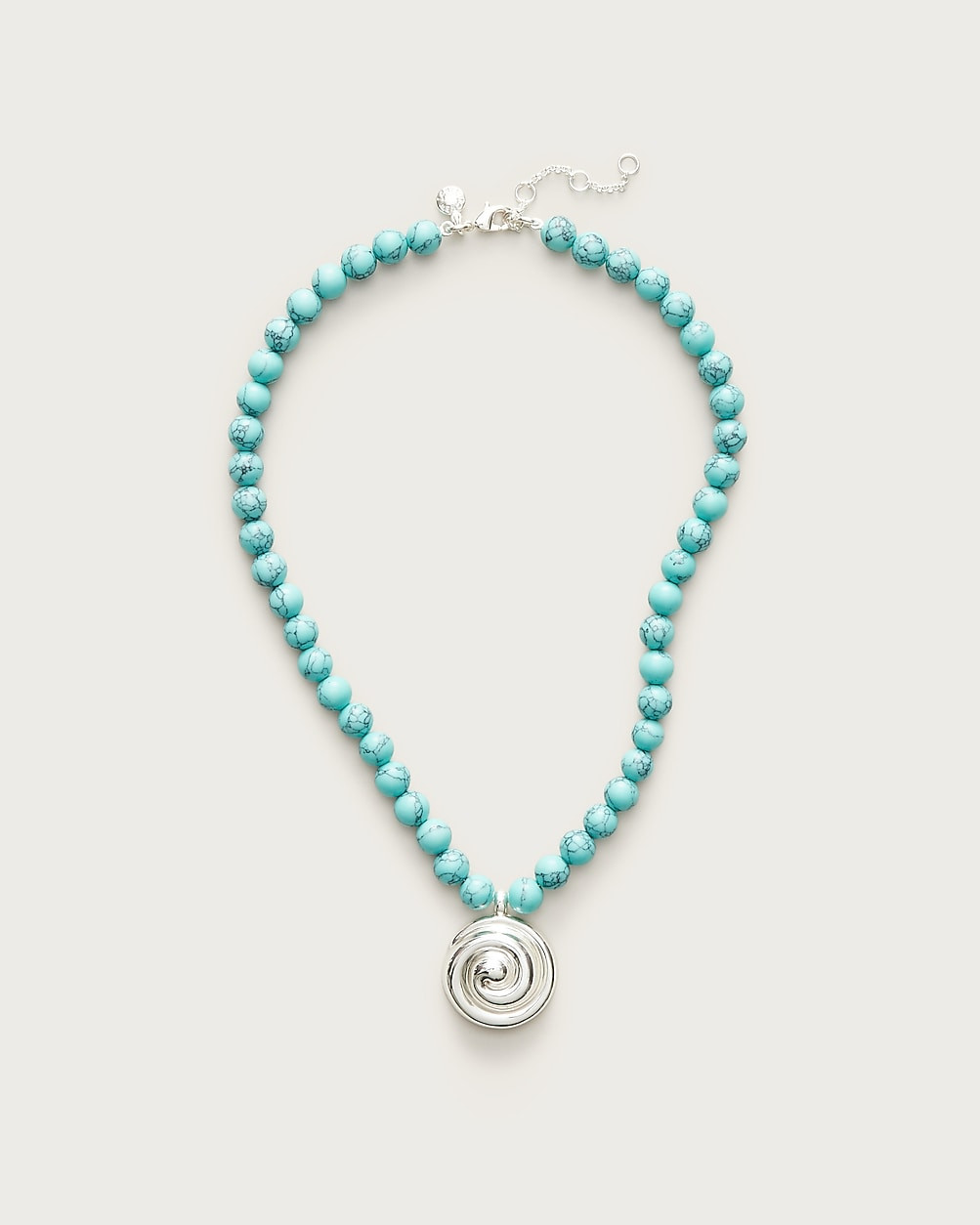 Beaded swirl necklace | J. Crew US