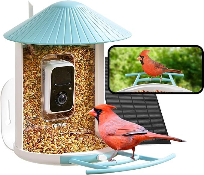 NETVUE Birdfy® Smart Bird Feeder with Camera, Bird Watching Camera, Auto Capture Bird Videos & M... | Amazon (US)