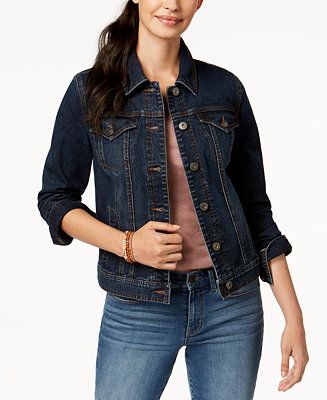 Style & Co Denim Jacket, In Regular and Petite, Created for Macy's & Reviews - Jackets & Blazers ... | Macys (US)