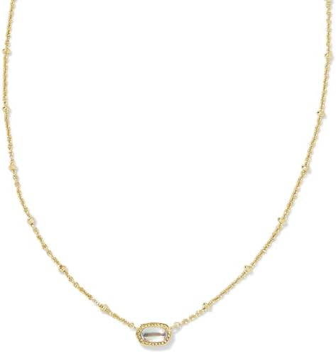 Kendra Scott Mini Elisa 14k Gold-Plated Satellite Short Pendant Necklace, Fashion Jewelry for Wom... | Amazon (US)