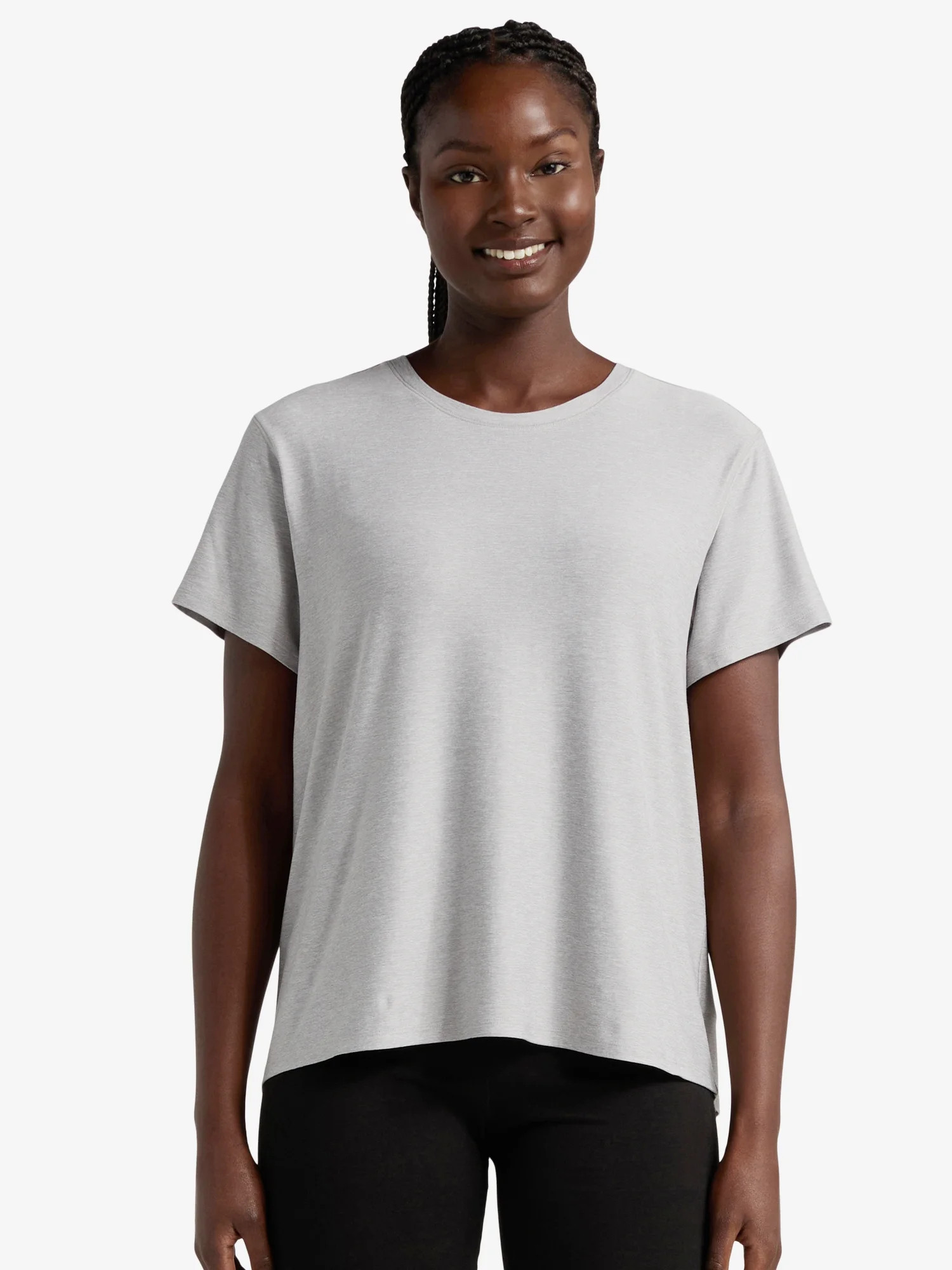 Athletic Works Women's and Women's Plus ButterCore Tee with Short Sleeves, Sizes XS-4X | Walmart (US)