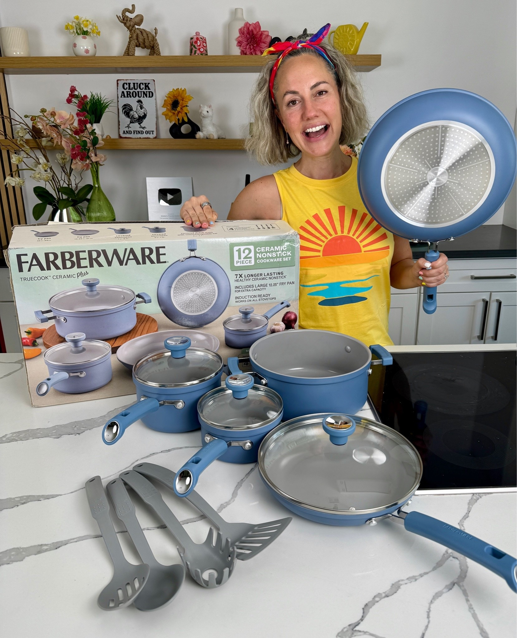 LOVING this new set from @farberware trucook ceramic plus pot and pan set, with utensils! Love the color

#LTKdayinmylife #LTKHome #LTKfoodie