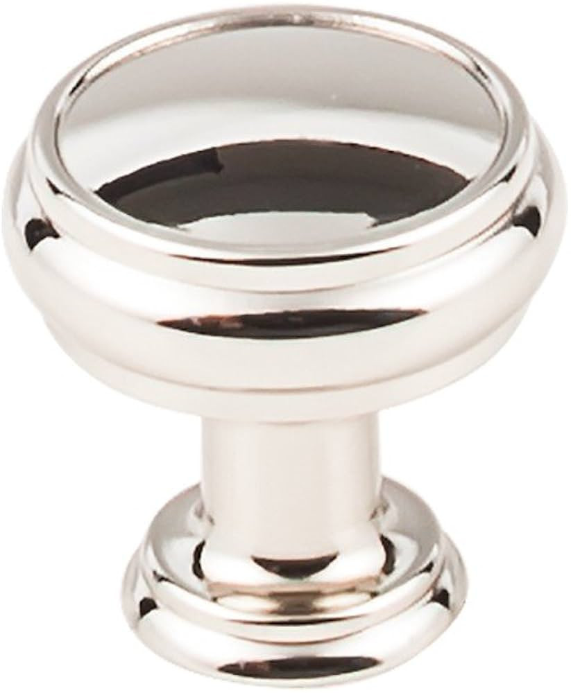 Top Knobs TK831PN Serene Collection 1-3/16" Eden Medium Knob, Polished Nickel | Amazon (US)