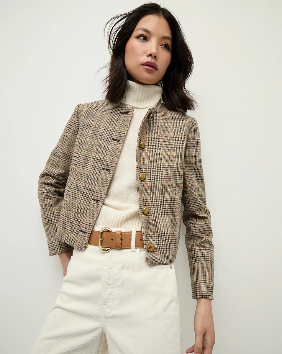 Andrea Plaid Jacket | Veronica Beard