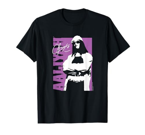 Ripple Junction x Aaliyah Purple Block R&B Hip Hop Music Fan T-Shirt | Amazon (US)