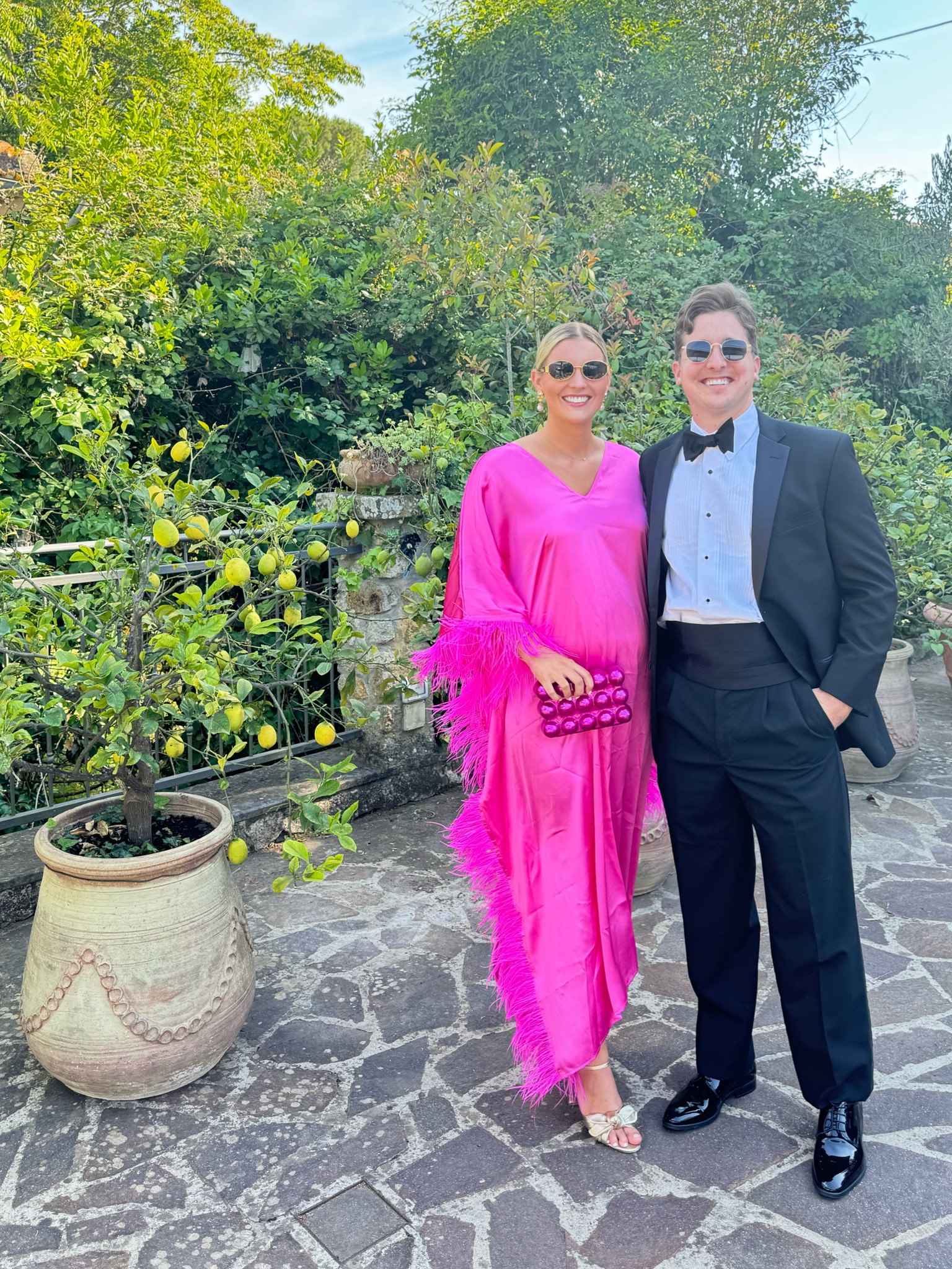 Obsessed with everything Tela Mercantile and so so glad I bought this dress for my friend’s wedding in Italy! It was so flowy and comfortable. It’s one size fits most, so it fits nicely with the bump and will fit afterwards! It’s made to order so the shipping did take about 6 weeks, but totally worth it. Highly recommend this brand  