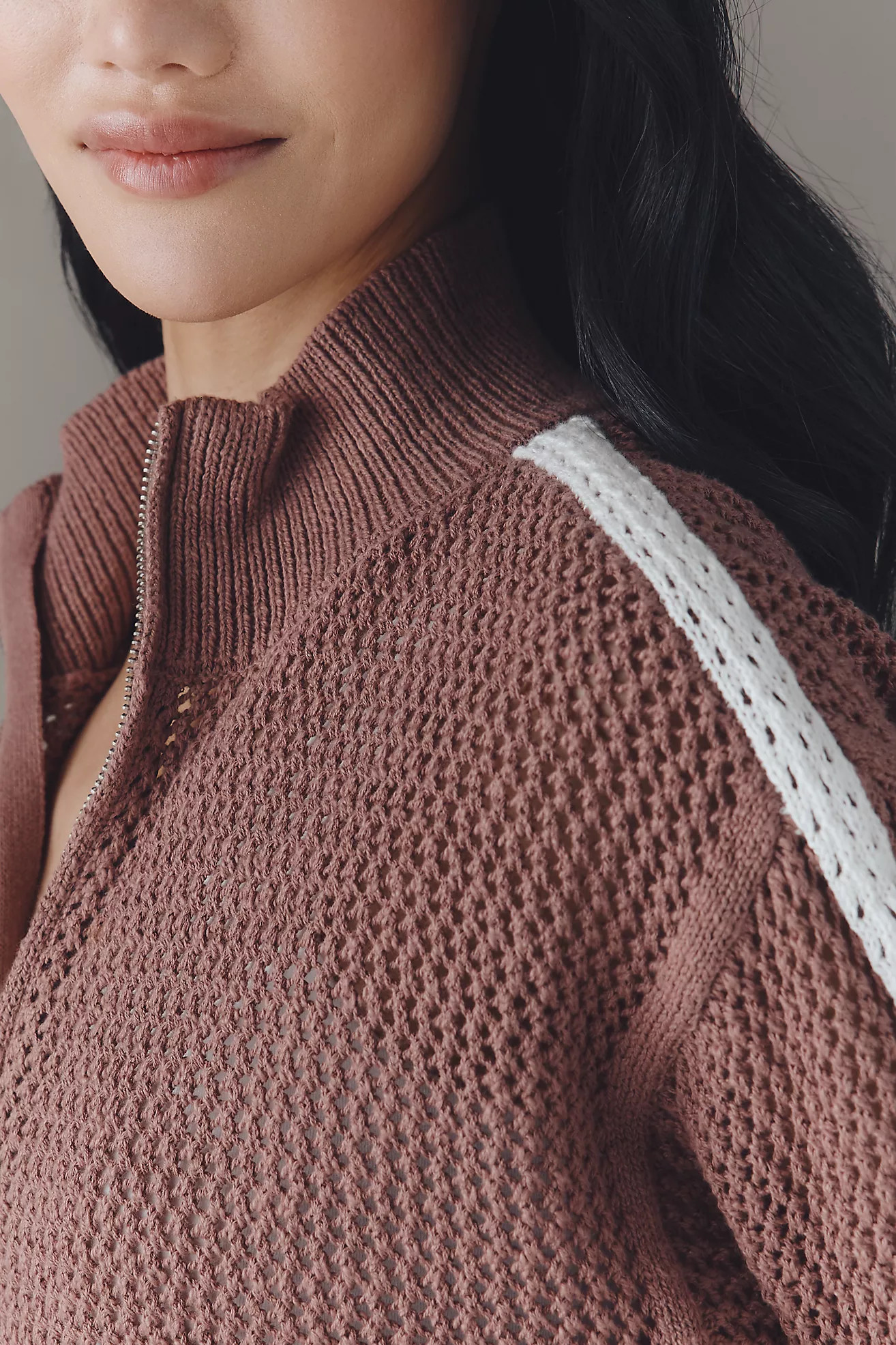 Sanctuary Open-Knit Track Jacket | Anthropologie (US)