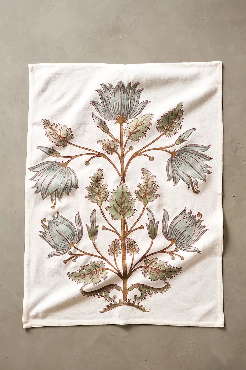 Flora Cotton Tea Towel | Anthropologie (US)