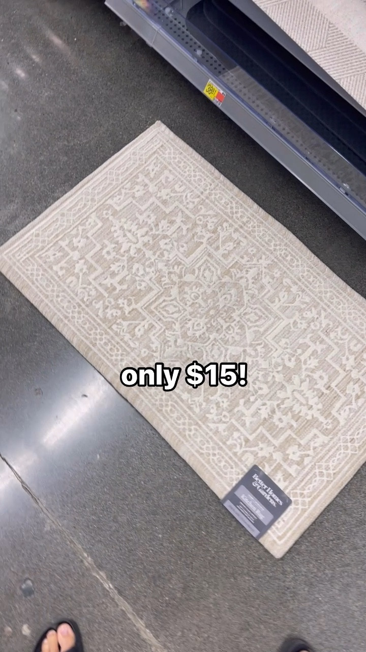 Walmart home find! ❤️ I stopped in Walmart and saw this vintage-style kitchen mat that I thought was genius. It’s nice and padded for comfort but is super pretty. The pattern on it makes it look like a vintage rug but it’s super thick and comfortable for washing dishes or doing kitchen clean up. Memory foam for the win! 

#LTKHome #LTKFindsUnder50 #LTKSaleAlert