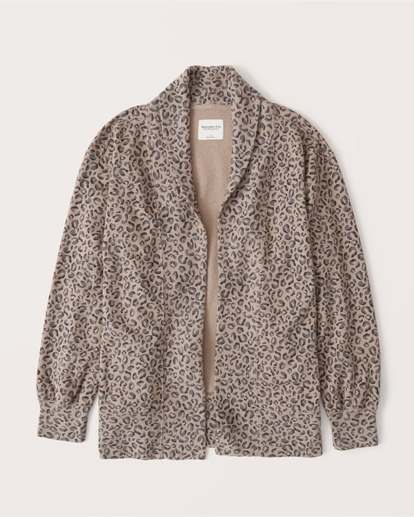 Open-Front Fleece Cardigan | Abercrombie & Fitch (US)