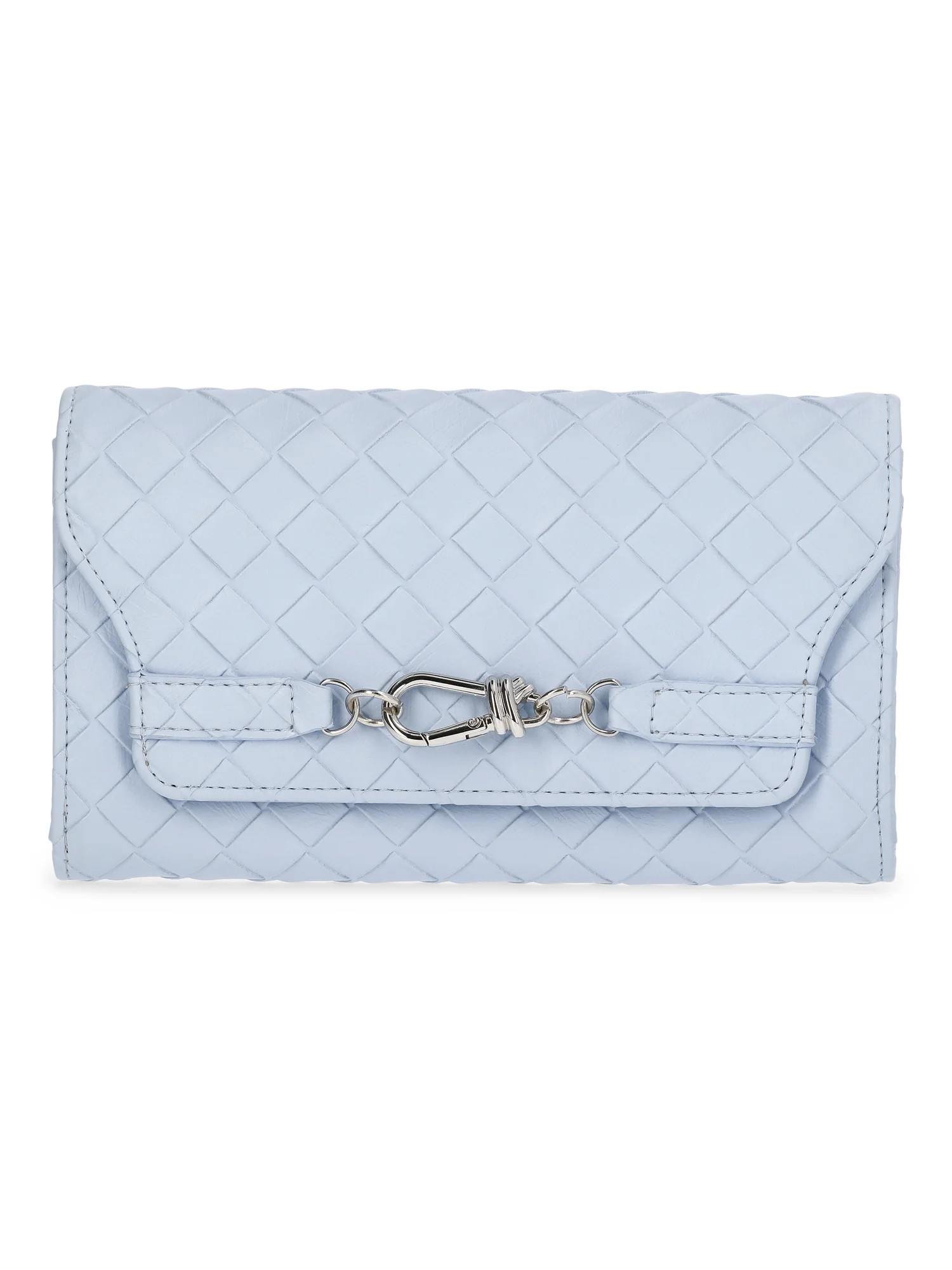 Time and Tru Women's Scarlet Envelope Wallet, Bashful Blue | Walmart (US)