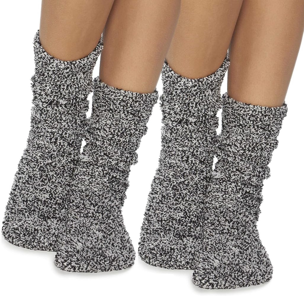 Barefoot Dreams CozyChic Women Heathered Socks, Crew Socks, Plush Socks, Loungewear, Warm Toes, F... | Amazon (US)