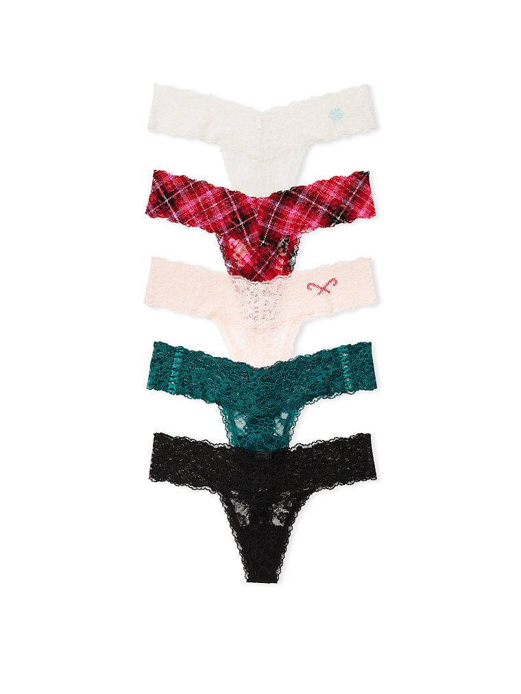 5-Pack Lace Thong Panties | Victoria's Secret (US / CA )