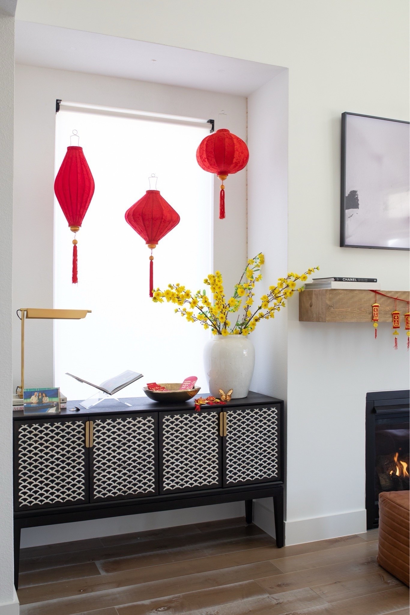 Lunar New Year decor! Including hanging red lanterns, faux florals and red envelope packets. 

#LTKHome #LTKSeasonal #LTKHoliday