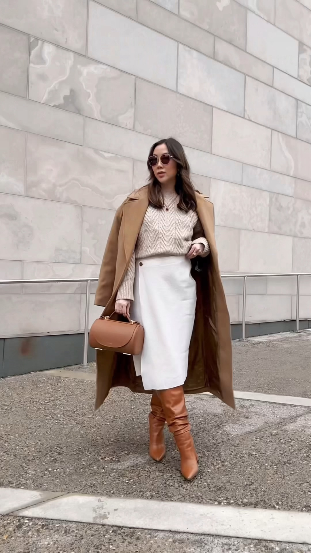 Cozy and chic in @bananarepublic. I found the perfect wool that seamlessly transitions from everyday elegance to holiday glamour. Paired with a plush organic cotton cable sweater and this must-have boucle skirt, it's my secret to a stylish, sophisticated winter look.

For a limited time, Banana Republic is offering 40% off almost everything! Offer ends 12/11.


#LTKworkwear #LTKSeasonal #LTKbump