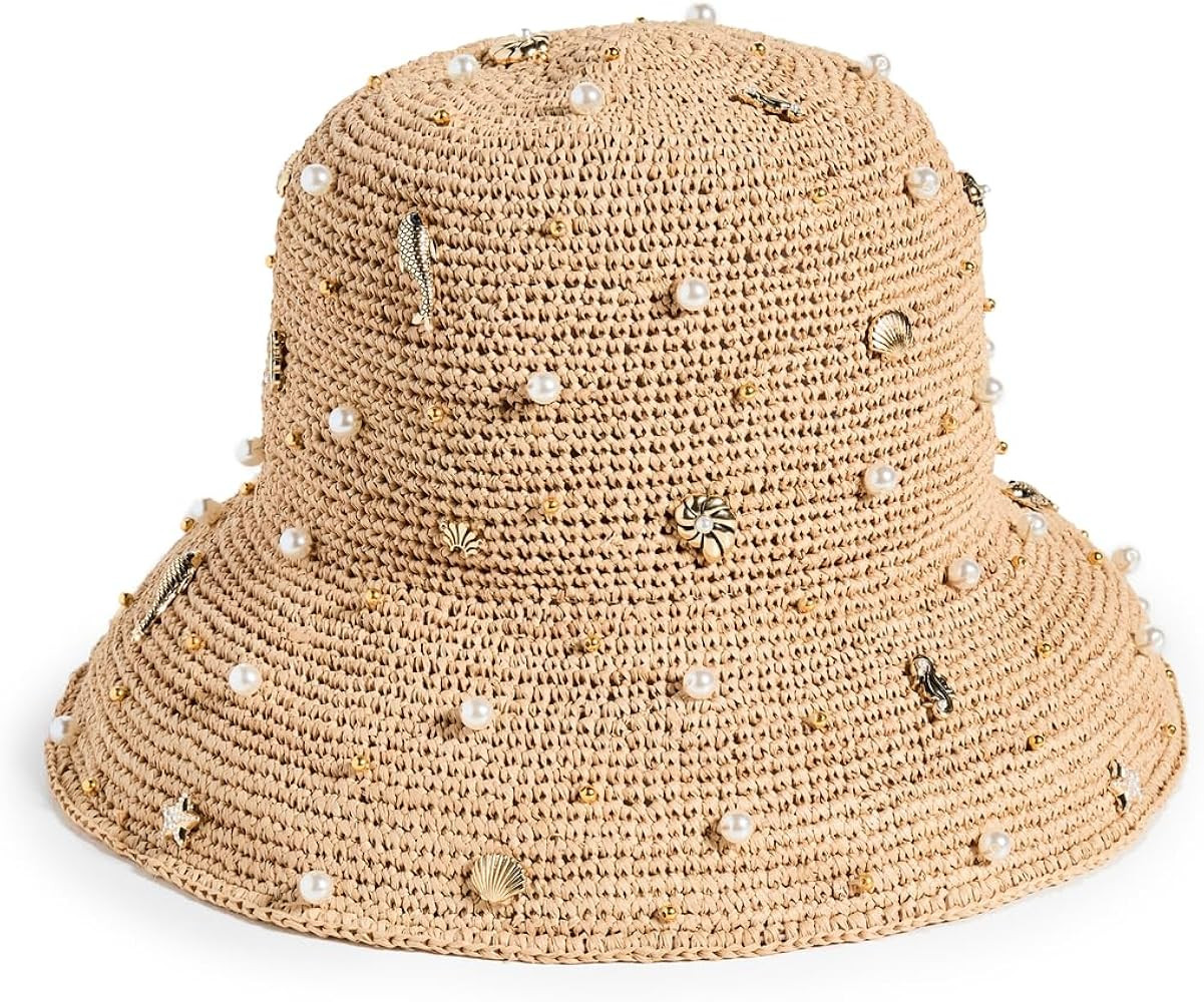 Lele Sadoughi Women's Sea Life Embellished Raffia Hat | Amazon (US)