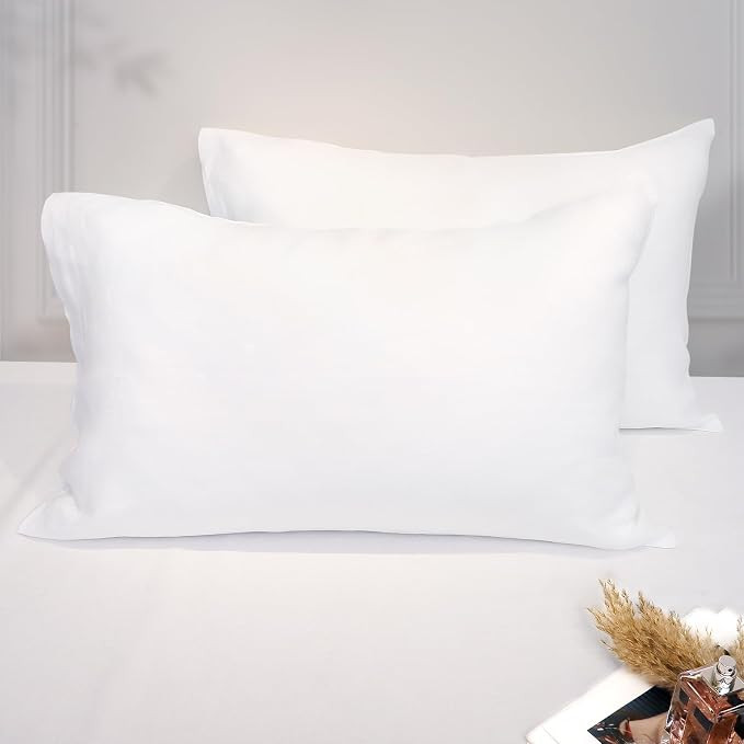 Linen Pillow Cases Queen Size Set of 2,100% French Flax Linen Pillowcases | Breathable Washed Pil... | Amazon (US)