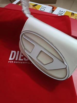White diesel 1dr Logo Plaque Leather Shoulder Bag  | eBay | eBay UK