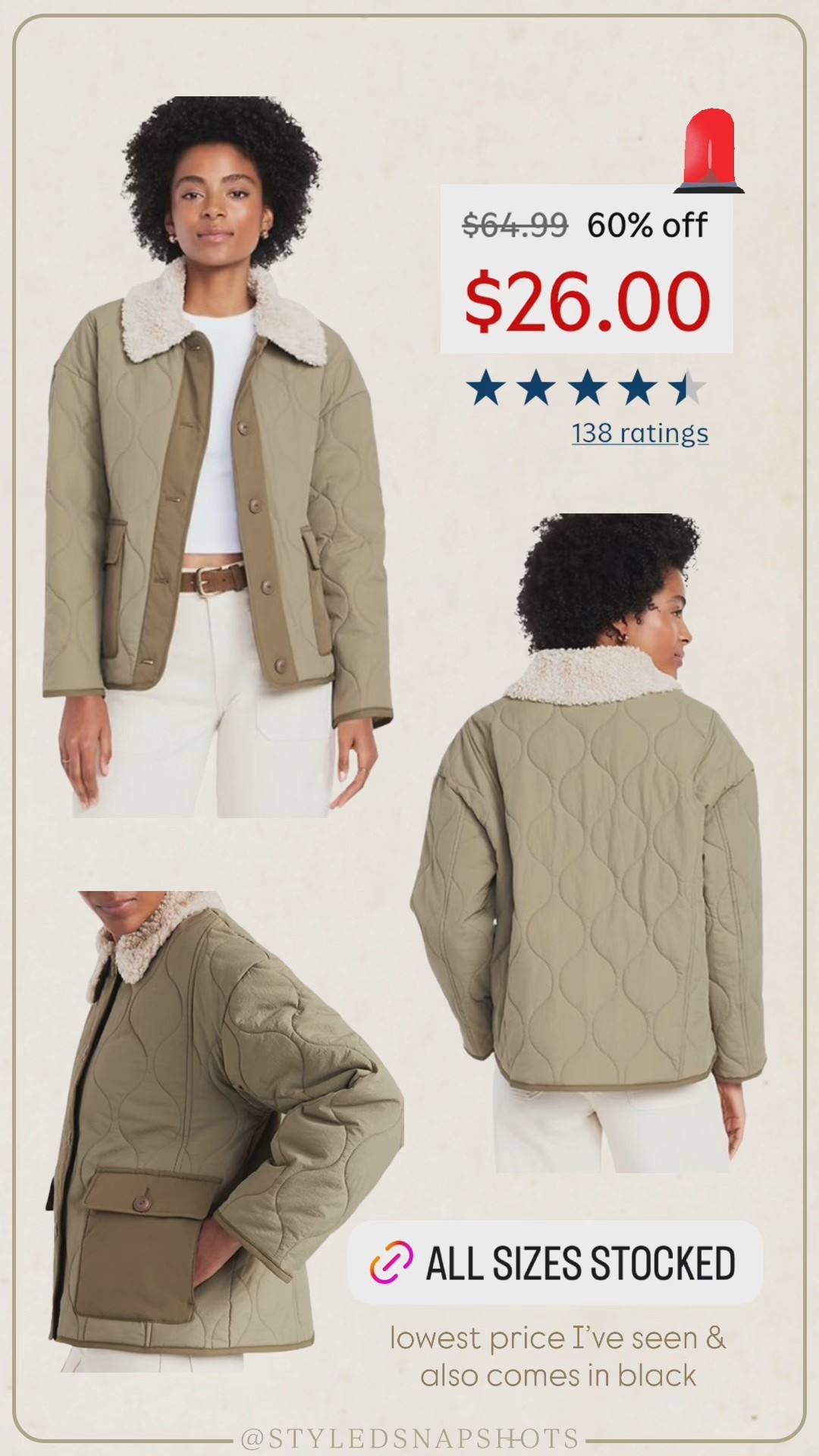 Jacket on sale for under $30 and fully stocked in 2 colors 

#LTKSaleAlert #LTKFindsUnder50