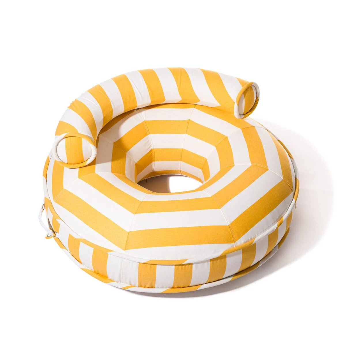 The Canvas Pool Ring | Crew Mimosa Yellow Stripe | Business & Pleasure Co.