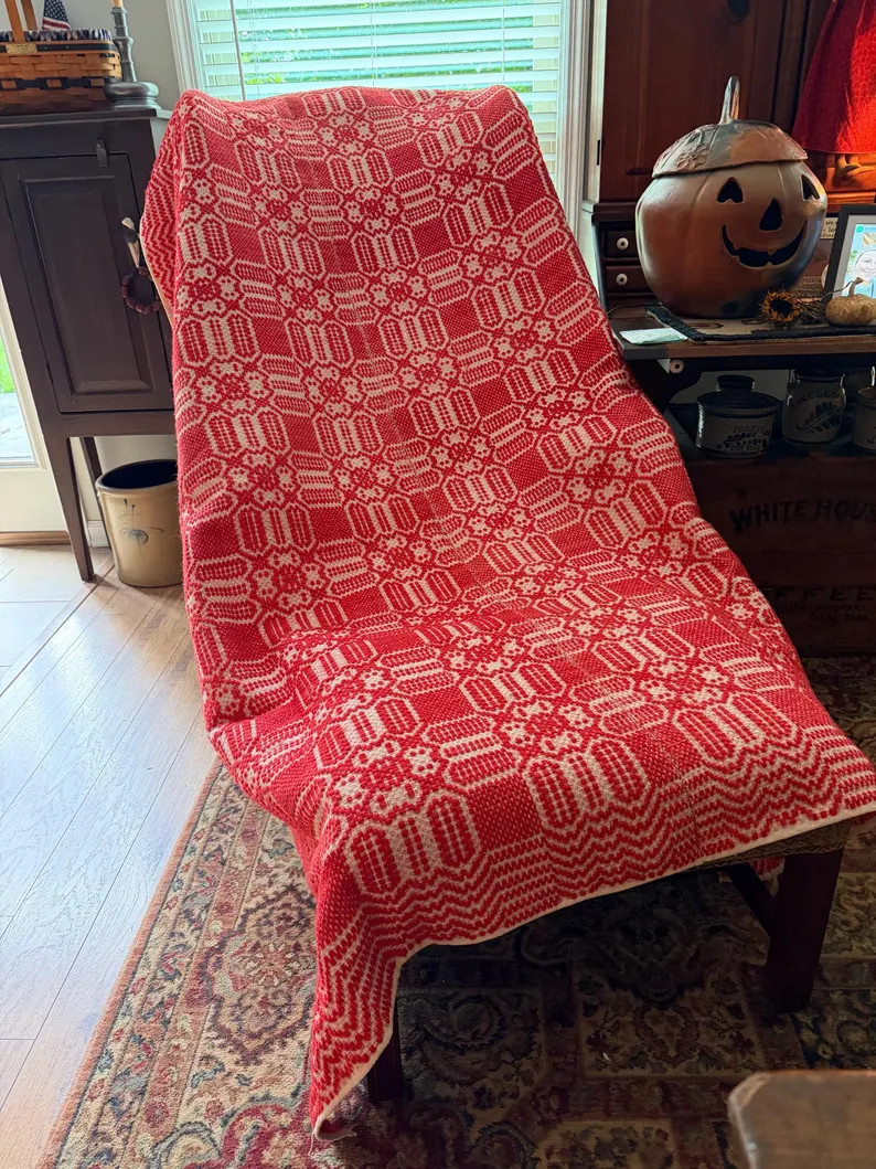 Primitive Colonial Antique Coverlet | Etsy (Global)