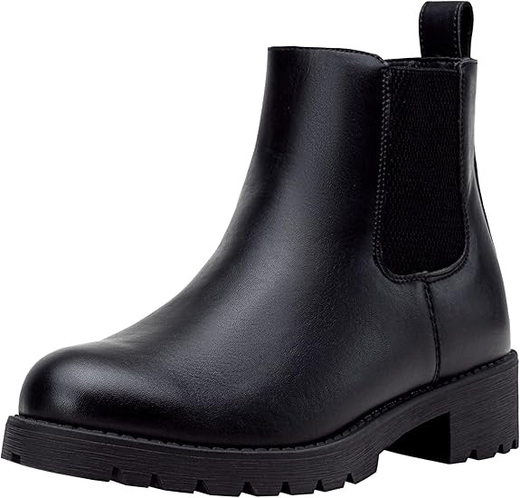 Vepose Women's 9607 Chelsea Ankle Boots Pull-On Booties for Women | Amazon (US)
