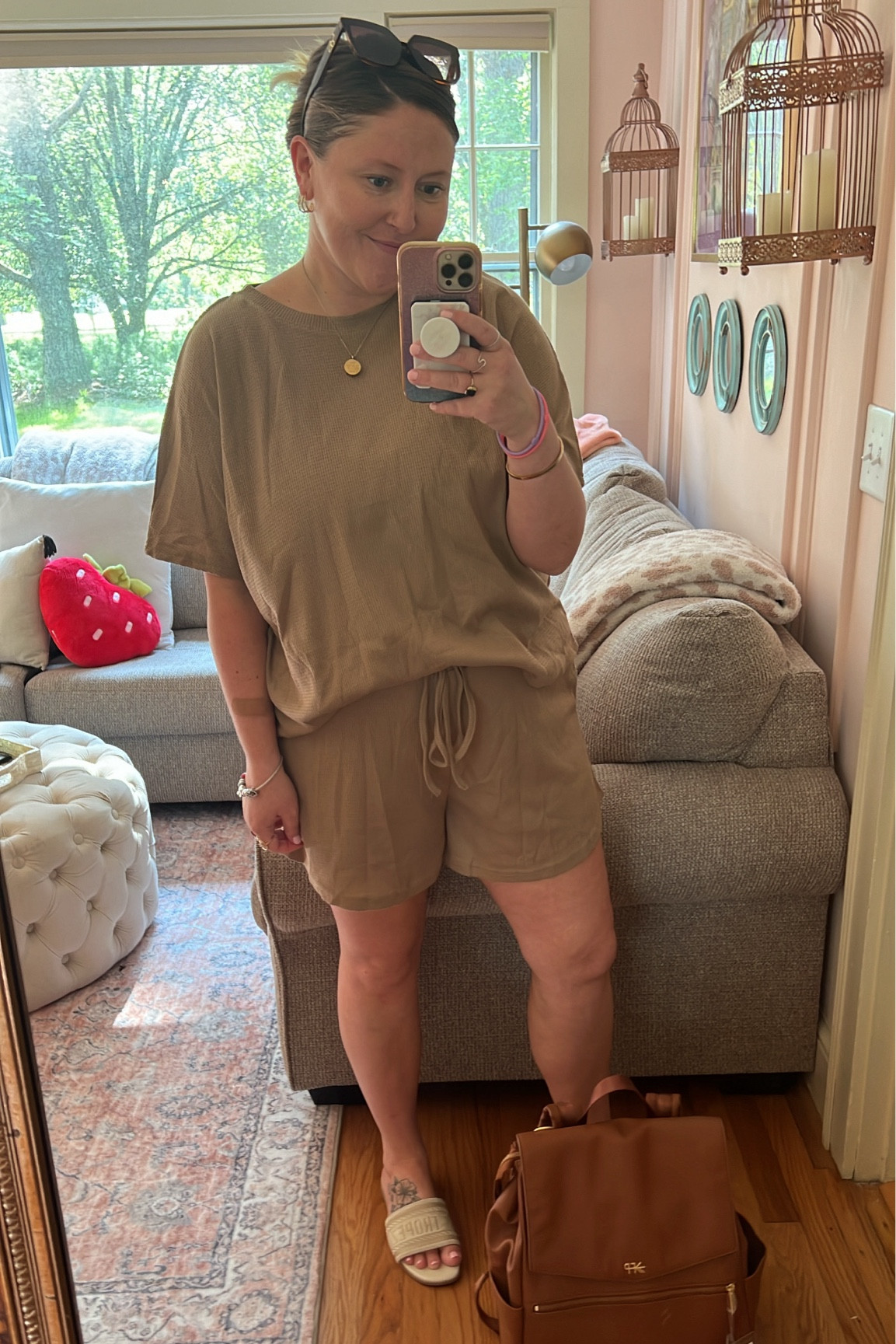 This set is postpartum perfection! I love it so much! It was so comfy for our first pediatrician appointment this morning! 👶🏻🤎 Size up! I’m wearing a 3XL.

#LTKStyleTip #LTKFindsUnder50 #LTKMidsize