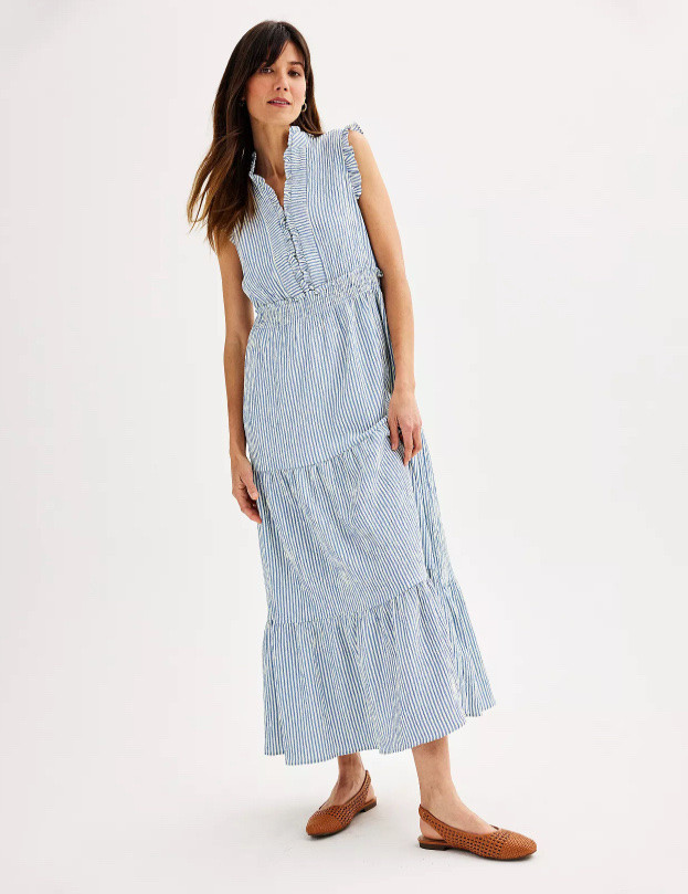 Fourth of July - the ruffles on this dress are so sweet and I love the maxi style, I don’t feel like you usually see a maxi dress with this type of neckline 


#kohls #maxidress #july4th #salefinds #dress #kohlssale #datenightoutfit #summeroutfit 

#LTKWorkwear #LTKSeasonal #LTKFindsUnder100 #LTKStyleTip