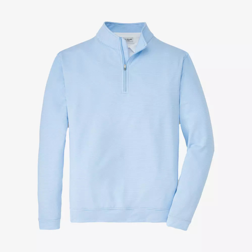 Peter Millar Perth Sugar Striped Men's Golf Quarter Zip Pull-Over | PGA TOUR Superstore