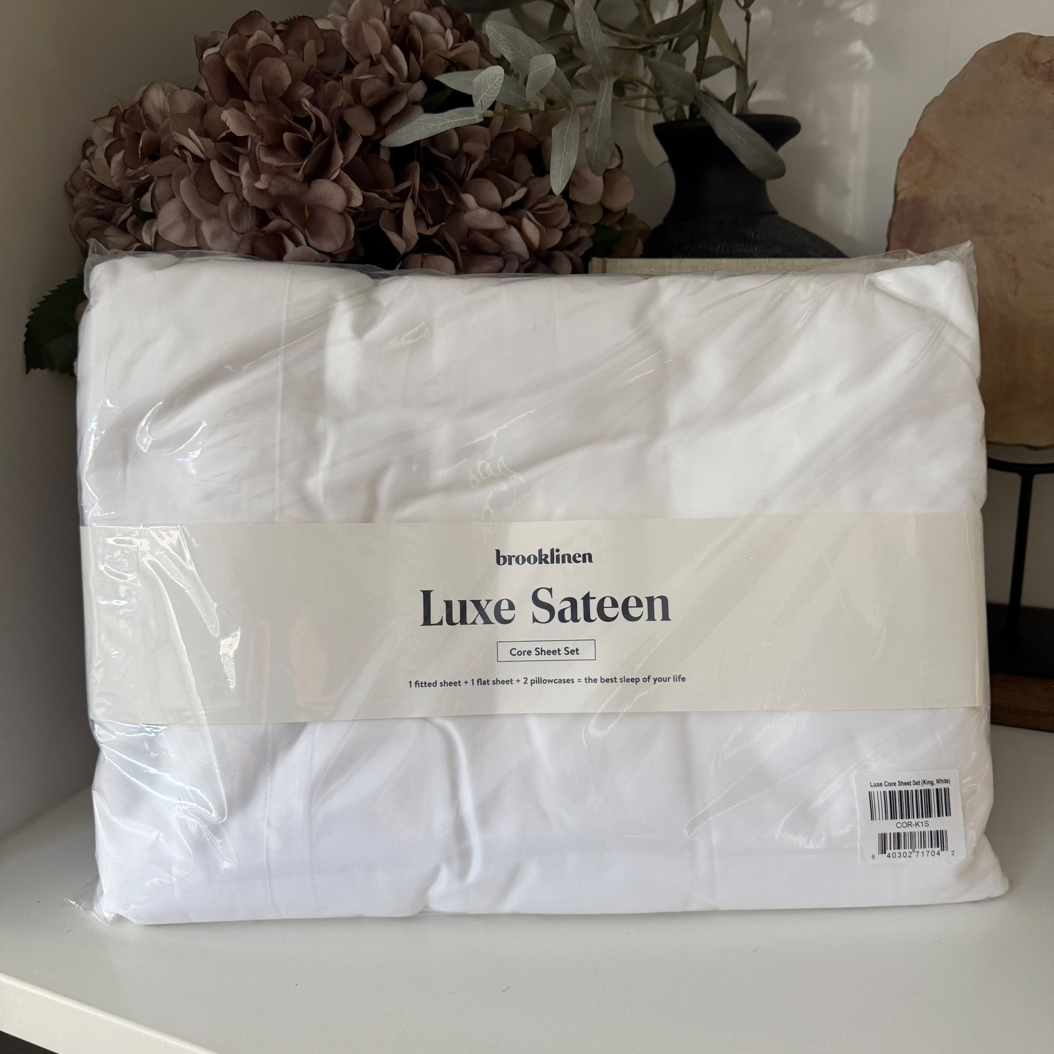 Brooklinen luxe sateen sheets 