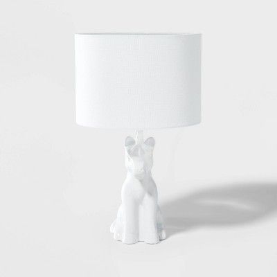 Unicorn Figural Lamp White - Pillowfort™ | Target