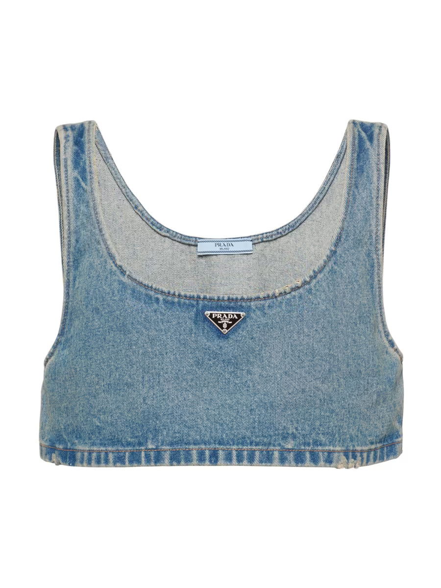 Denim Top | Saks Fifth Avenue