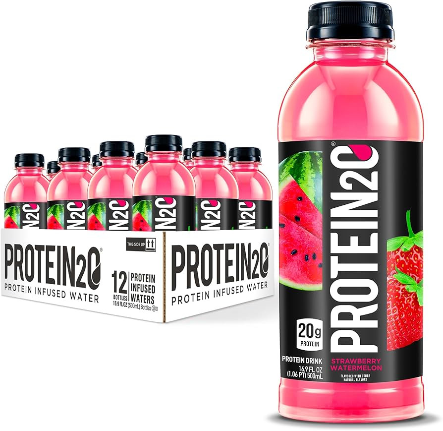Protein2o 20g Whey Protein Isolate Infused Water Plus Electrolytes, Sugar Free Sports Drink, Read... | Amazon (US)