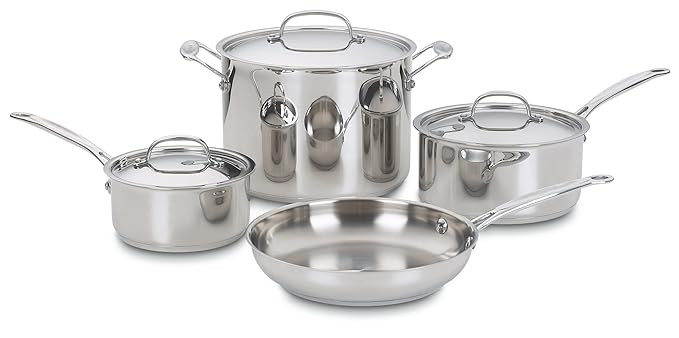Cuisinart 77-7 Chef's Classic Stainless 7-Piece Cookware Set | Amazon (US)