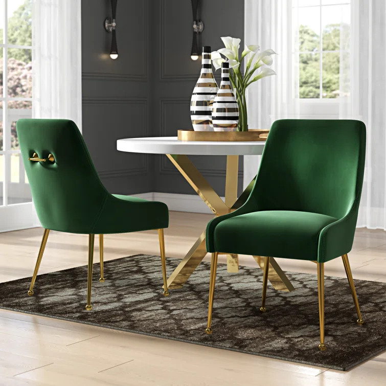 Stovall Velvet Side Chair (Set of 2) | Wayfair North America