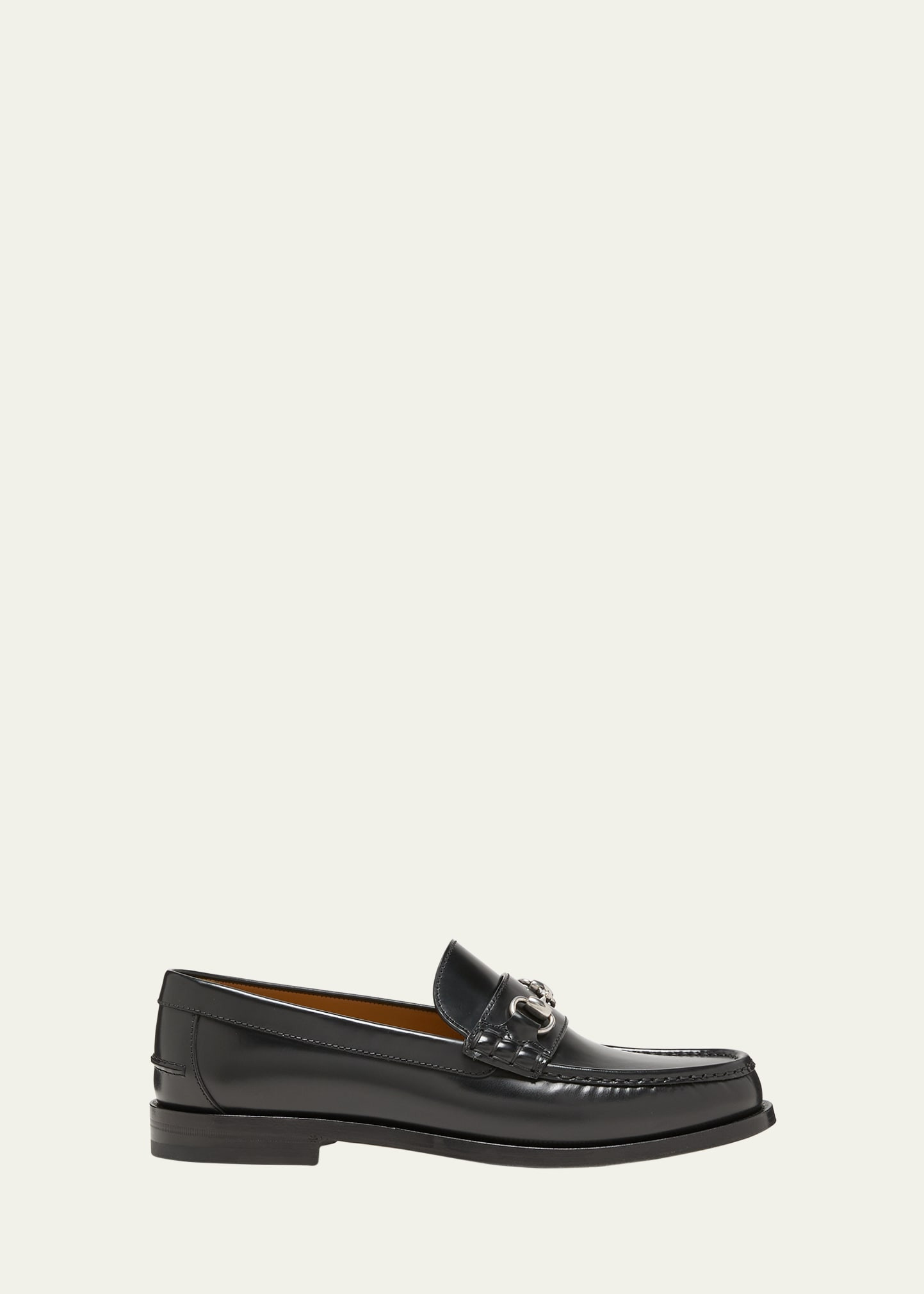 Gucci Men's Kaveh Leather Bit Loafers | Bergdorf Goodman