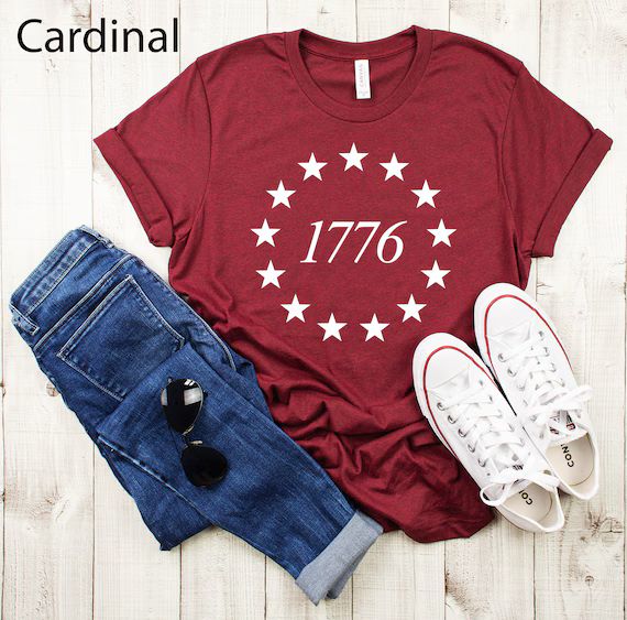 1776 Shirt, Independence Shirt, 13 Stars Shirt, American Shirt, Veteran Shirt, American History 1... | Etsy (US)