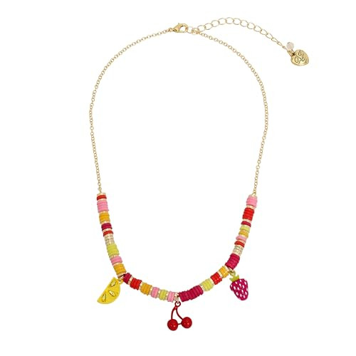 Betsey Johnson Womens Fruit Charm Bib Necklace | Amazon (US)