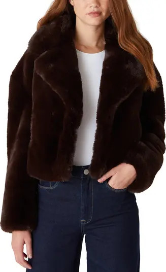 BLANKNYC Crop Faux Fur Jacket | Nordstrom | Nordstrom