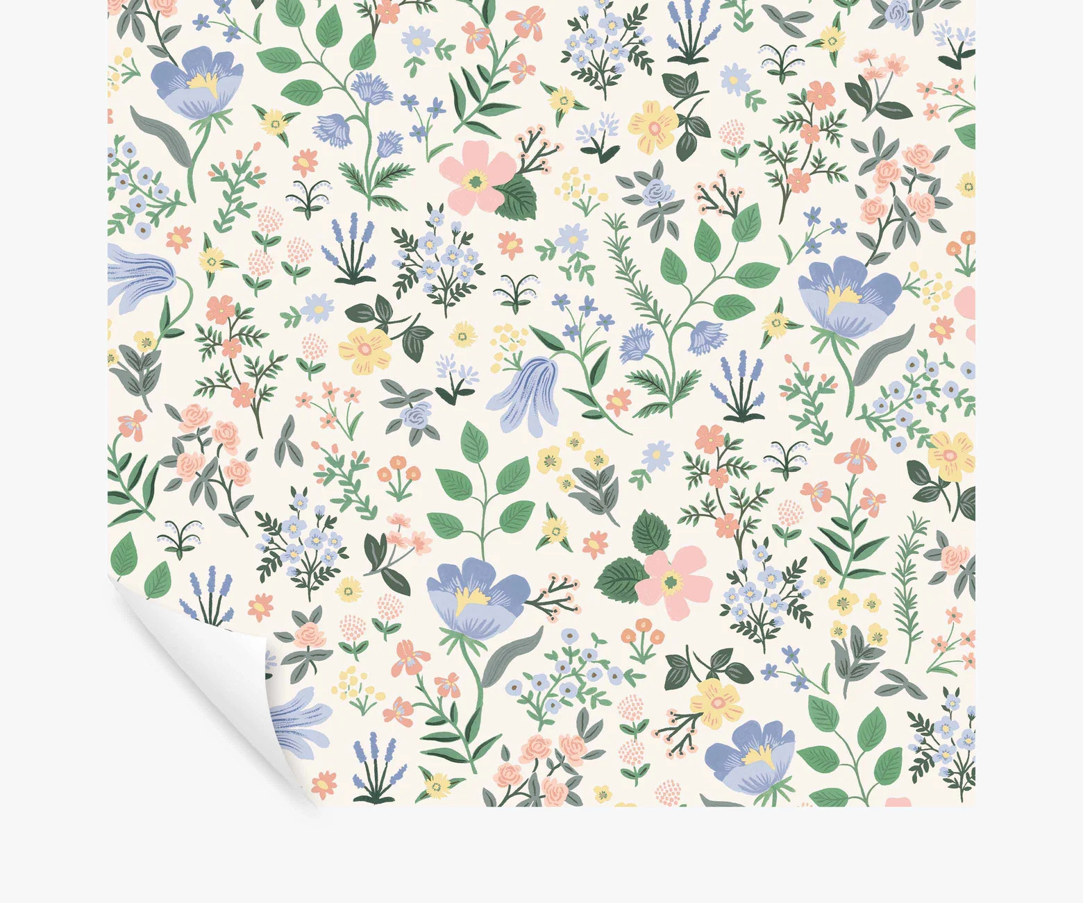Bramble Fields Peel & Stick Wallpaper - Cream | Rifle Paper Co.