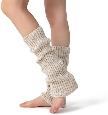Soxbang Leg Warmers for Women 30% Wool Blend Speckled Knit, Cozy Ribbed Winter Leg Sleeves for Bo... | Amazon (US)