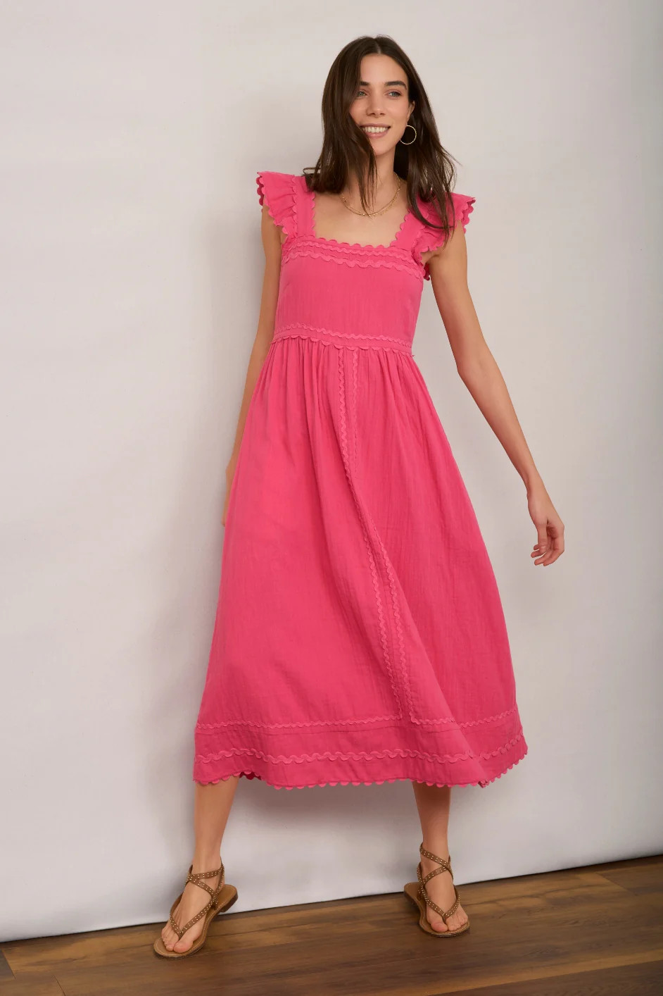 Sophia Dress - Raspberry Pink | WYSE London