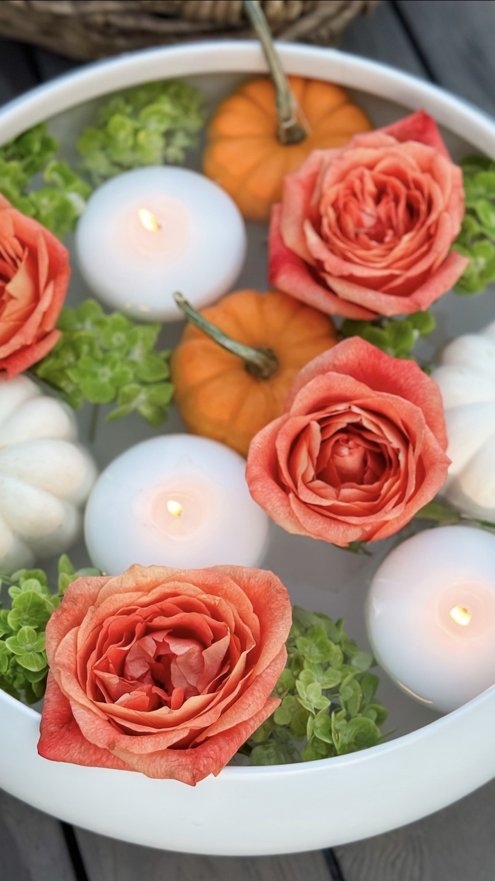 An easy fall centerpiece with a little magic! 🍂✨ Mini pumpkins, fresh flowers + floating candles create the prettiest glow—and a little bubble wrap is the secret to making those blooms float! 🎃🌸 Linking everything you need to recreate this whimsical fall table idea. 🕯️

#LTKHome #LTKSeasonal