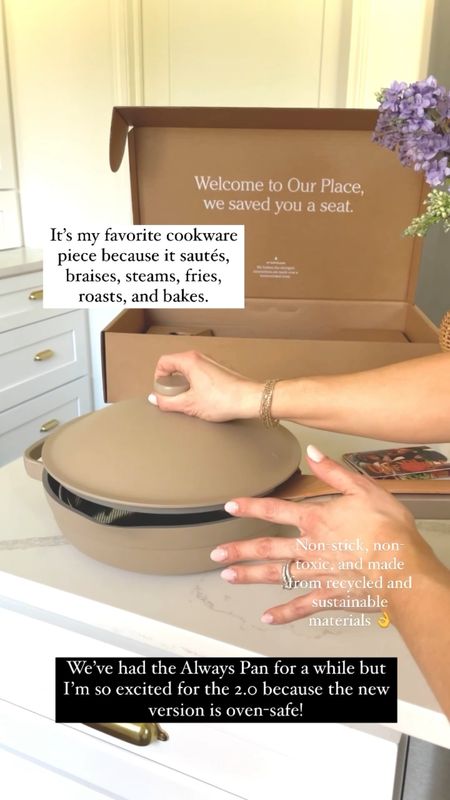The Always Pan from Our Place is my number one cookware must-have! It’s now oven safe do it can replace up to 10 different pots and pans! It’s the perfect Mother’s Day gift idea too. #ad #fromourplace 

#LTKhome #LTKFind #LTKGiftGuide